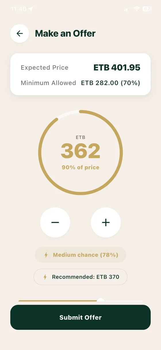 Offer your fare